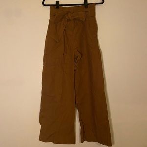 Sezane Linen Brown Trousers. Size 34. Like new.